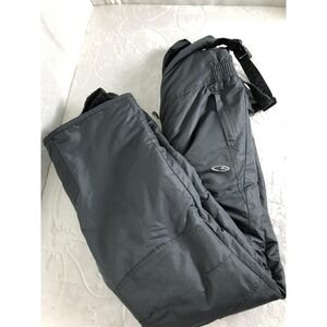 C9 Champion Snow Pants Bib Youth XL 16-18 Gray VentureDry Insulated Ski L57588